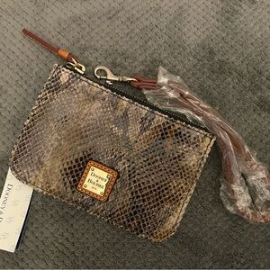 Dooney & Bourke Brown Snakeskin Pouch
